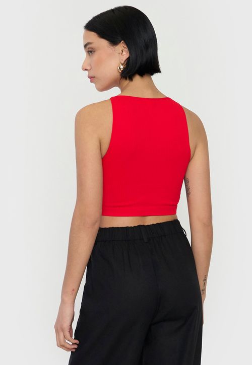 Peto Mujer Seamless Halter Rojo