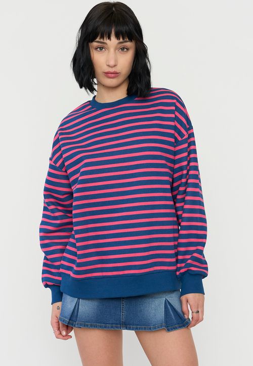 Polerón Mujer Oversize Fucsia