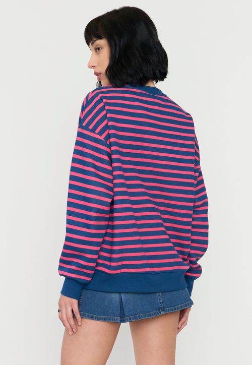 Polerón Mujer Oversize Fucsia