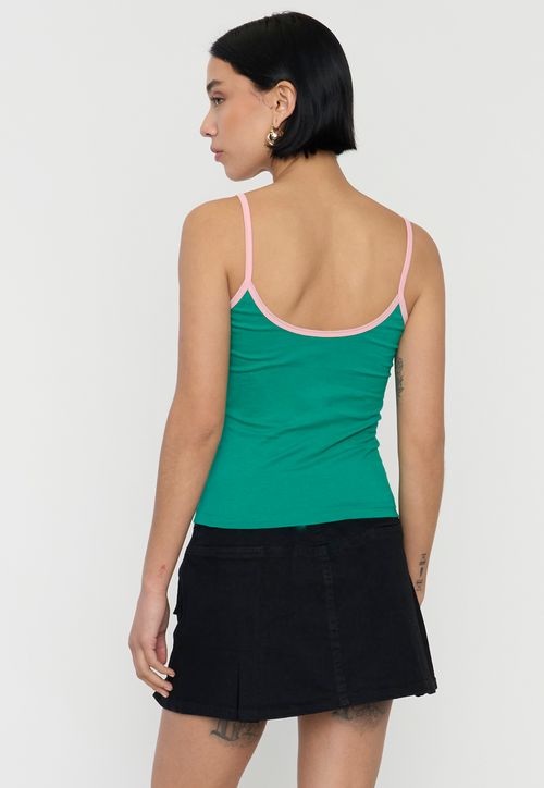 Peto Mujer Pabilo Bicolor Verde