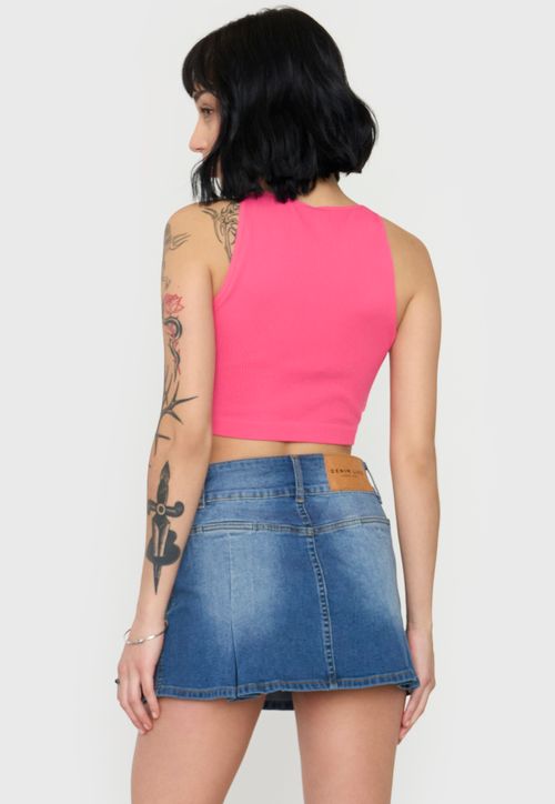 Peto Mujer Seamless Halter Fucsia