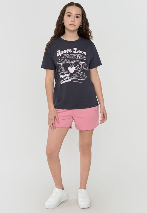 Short Niña Teen Cargo Punto Rosado