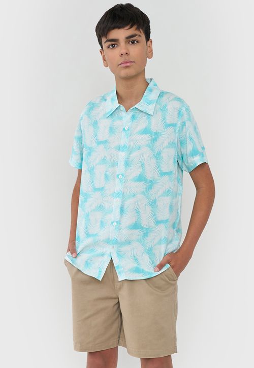 Camisa Niño Teen Viscosa Aqua