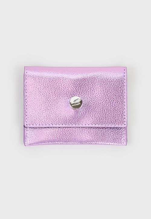 Monedero Mujer Metalizado Morado