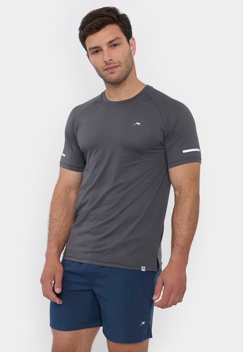 Polera Hombre Deportiva Mesh 2 Charcoal