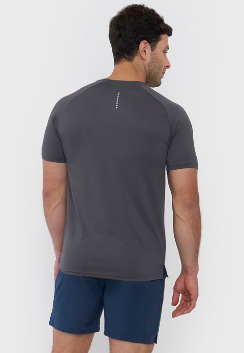 Polera Hombre Deportiva Mesh 2 Charcoal