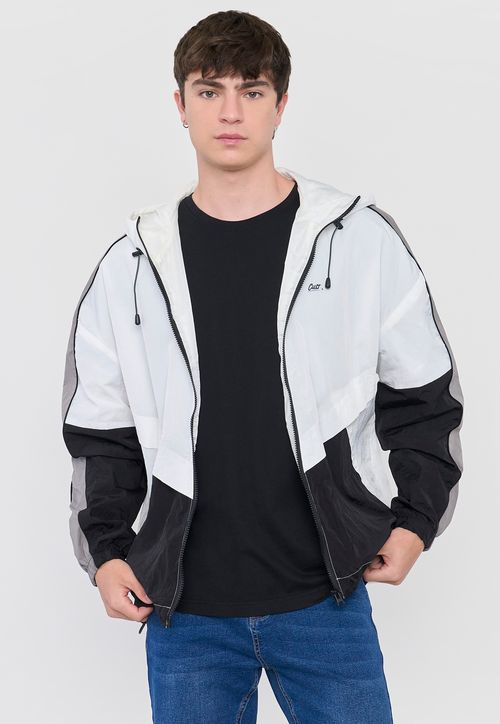 Casaca Hombre College Cortes Blanco