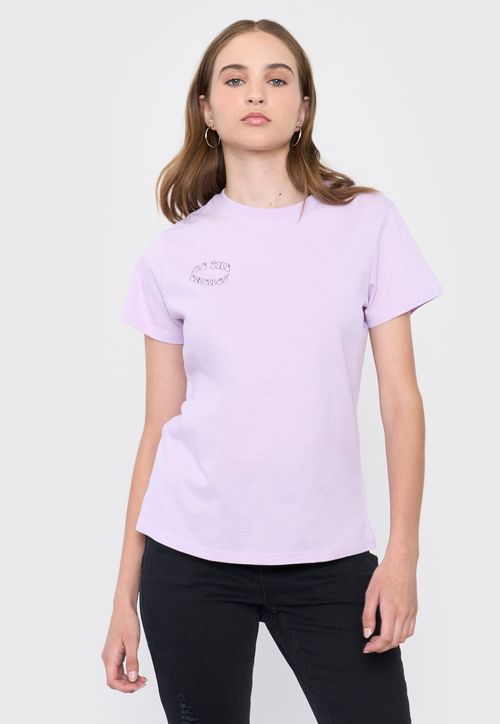 Polera Mujer Print Fun Regular Lila