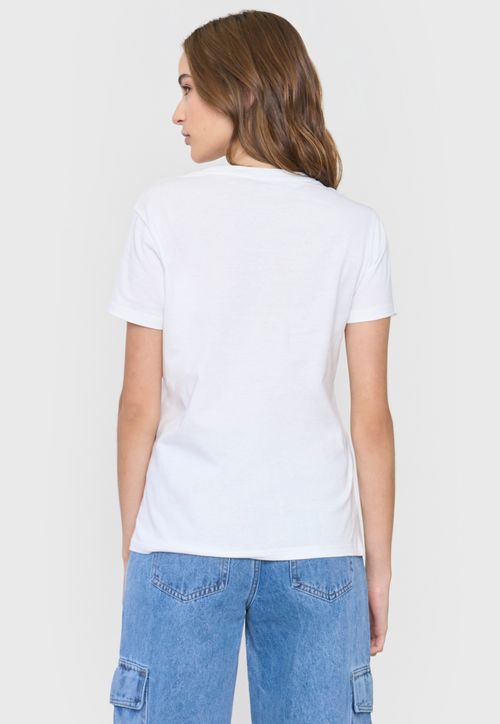 Polera Mujer Fun Print Regular Blanco