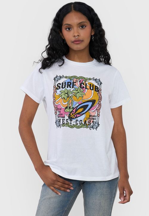 Polera Mujer Fun Regular Color Blanco