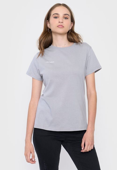 Polera Mujer Fun Regular Gris Claro