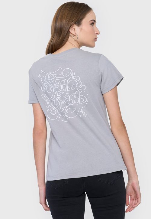 Polera Mujer Fun Regular Gris Claro