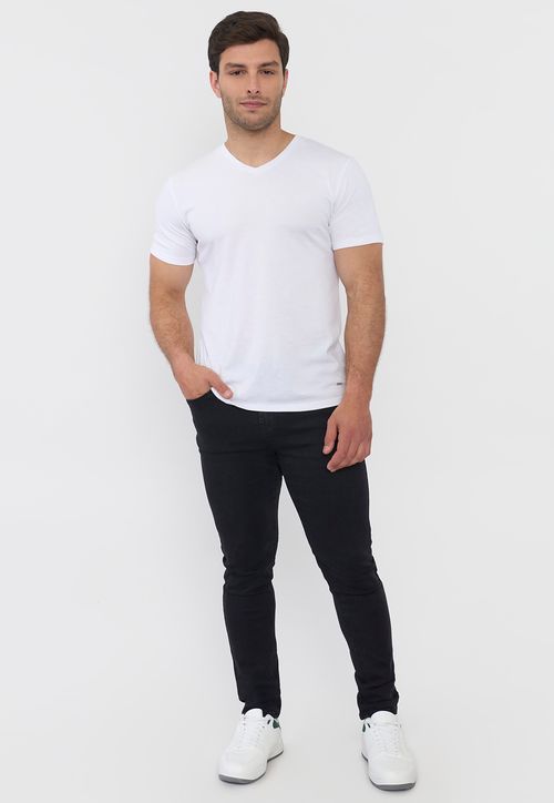 Jeans Hombre Skinny Spandex Negro