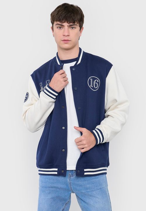 Polerón Hombre Bomber College Azul