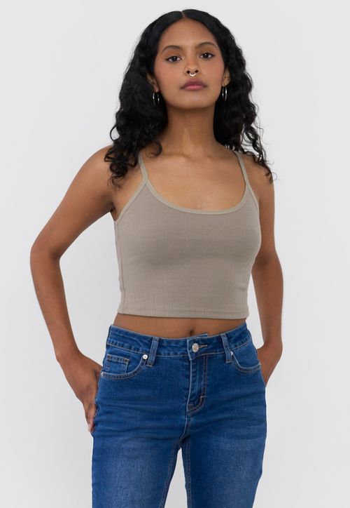 Peto Mujer Pabilo Rib Verde