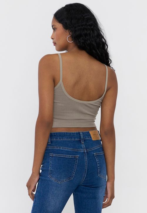 Peto Mujer Pabilo Rib Verde