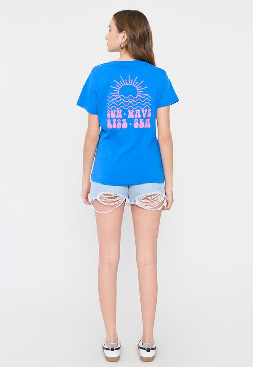 Polera Mujer Fun Regular Azul