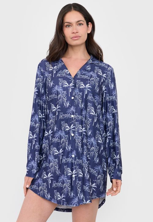 Camisa de Dormir Mujer Navy