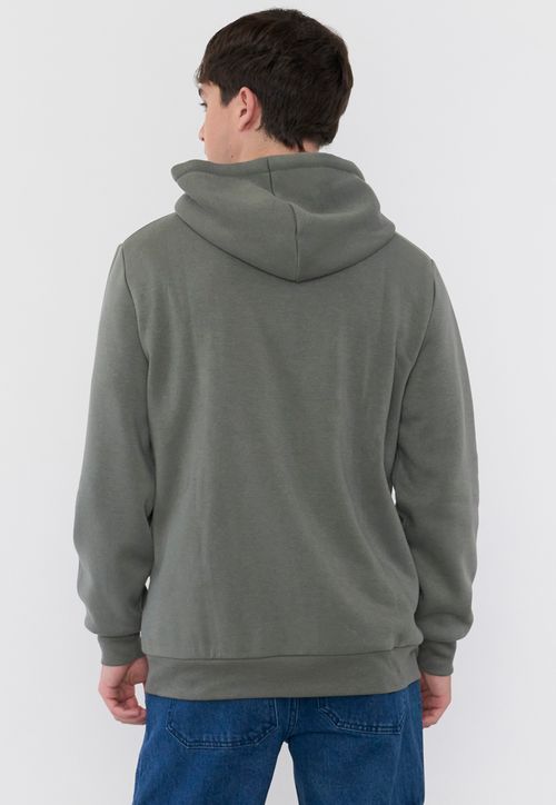 Polerón Hombre Full Zipper Verde