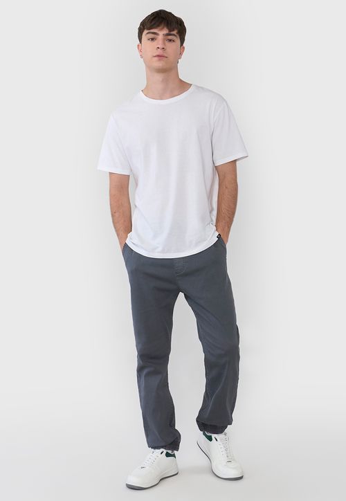 Pantalón Hombre Jogger Twill Gris
