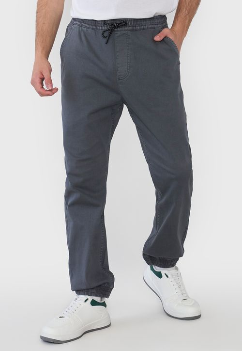 Pantalón Hombre Jogger Twill Gris