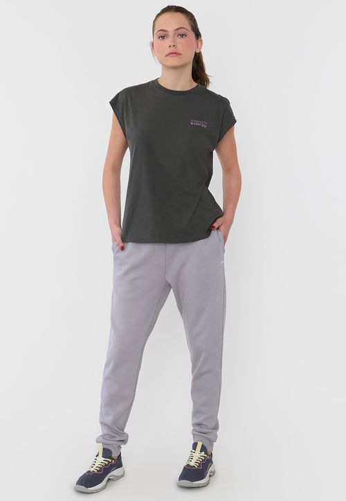 Buzo Mujer Deportivo Jogger Color Gris