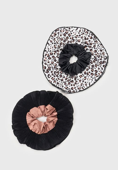Estuche + Scrunchie Mujer Negro