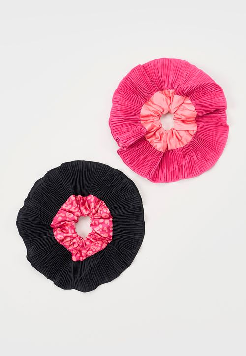 Estuche + Scrunchie Mujer Coral