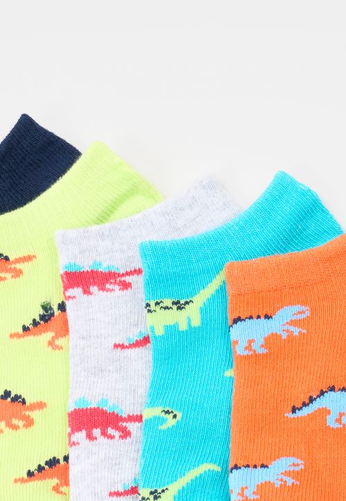 Calcetines Cortos Niño 5 Pack Naranjo
