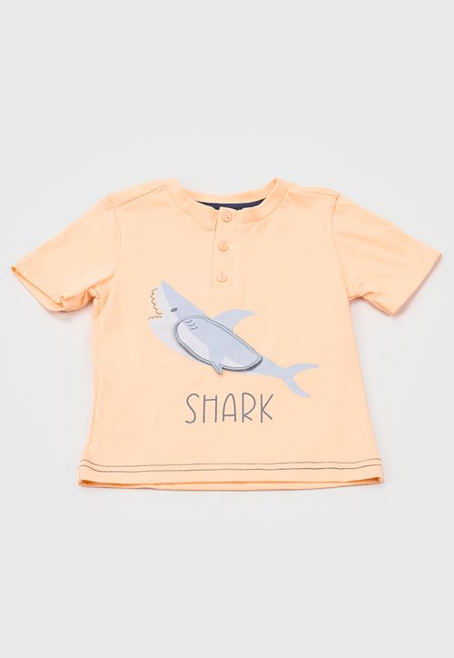 Polera Bebe Niño Interactiva Naranjo