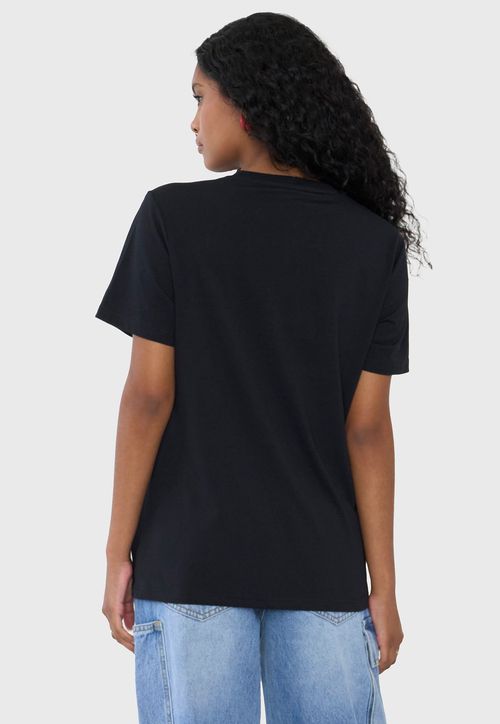 Polera Mujer Fun Regular Cherries Negro