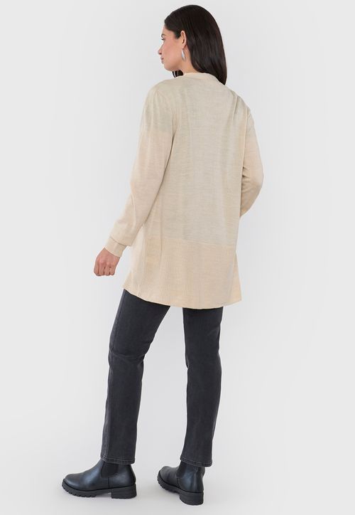 Cárdigan Mujer Beige