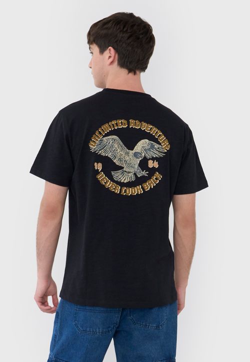 Polera Hombre Flock Negro