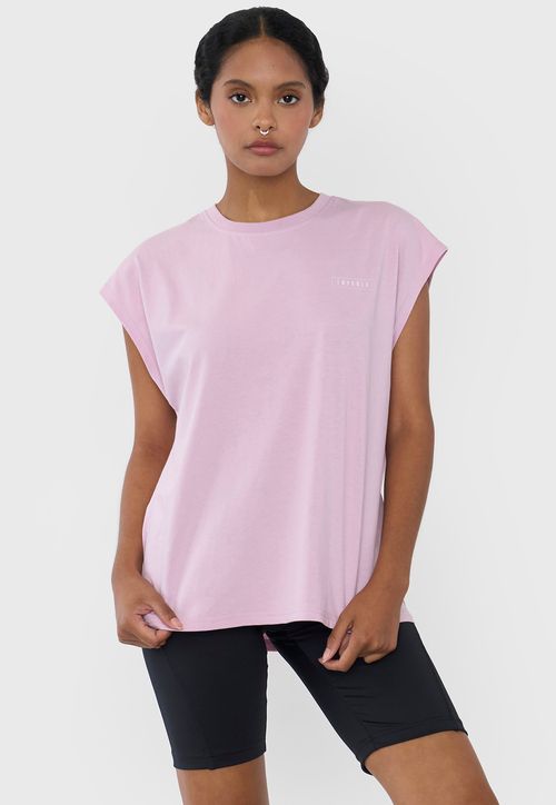 Polera Mujer Deportiva Amplia Fun Rosado
