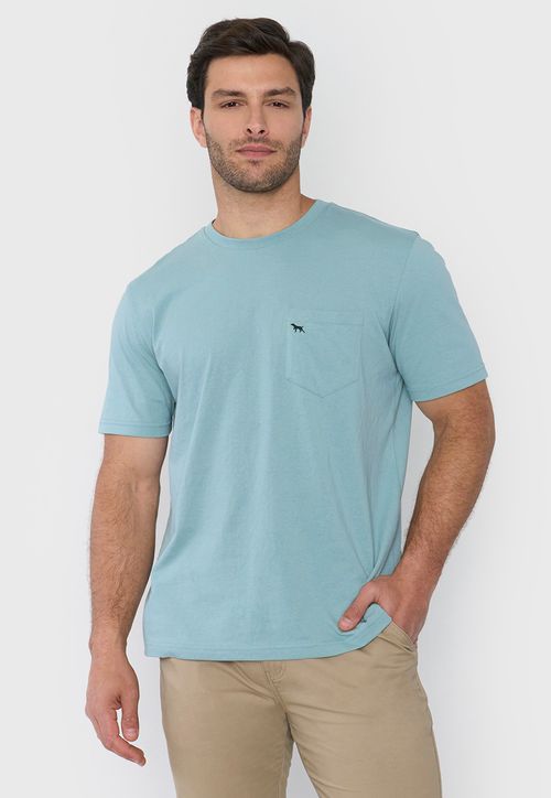 Polera Hombre Cneck Bolsillo Verde