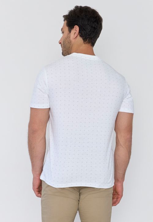 Polera Hombre Bolsillo Blanco