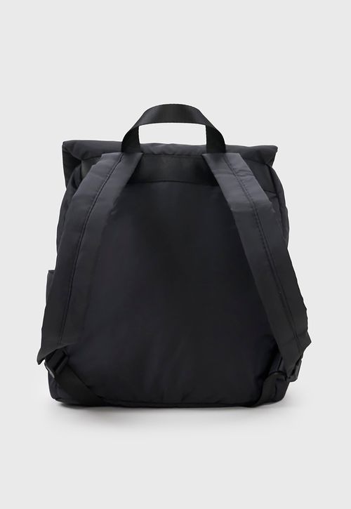 Mochila Mujer Nylon Color Negro