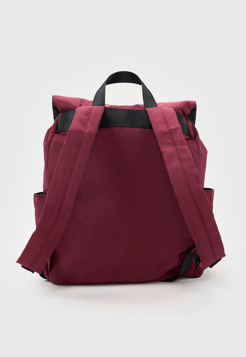 Mochila Mujer Nylon Burdeo