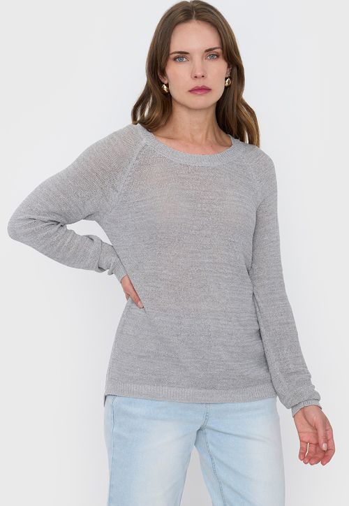 Tejido Mujer Cinta Gris Melange