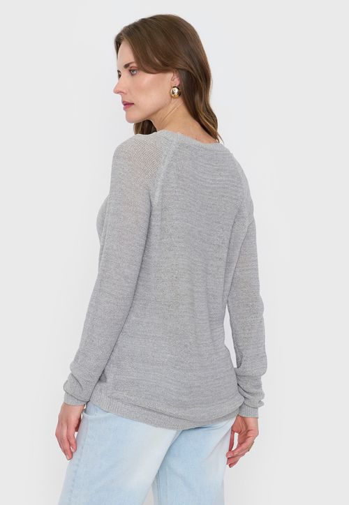 Tejido Mujer Cinta Gris Melange