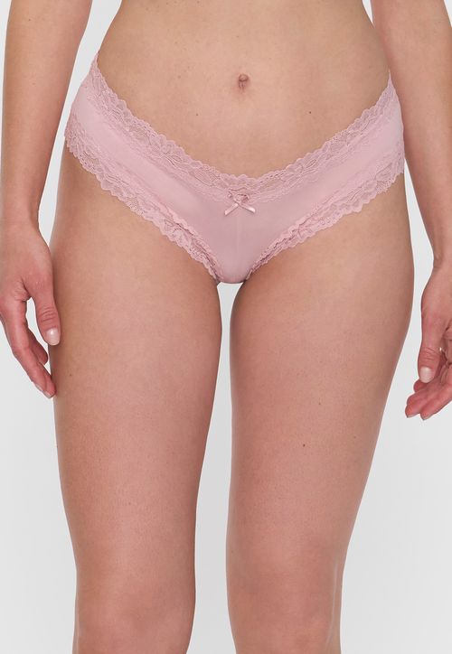 Pantaleta Mujer Microfibra Lace Rosa