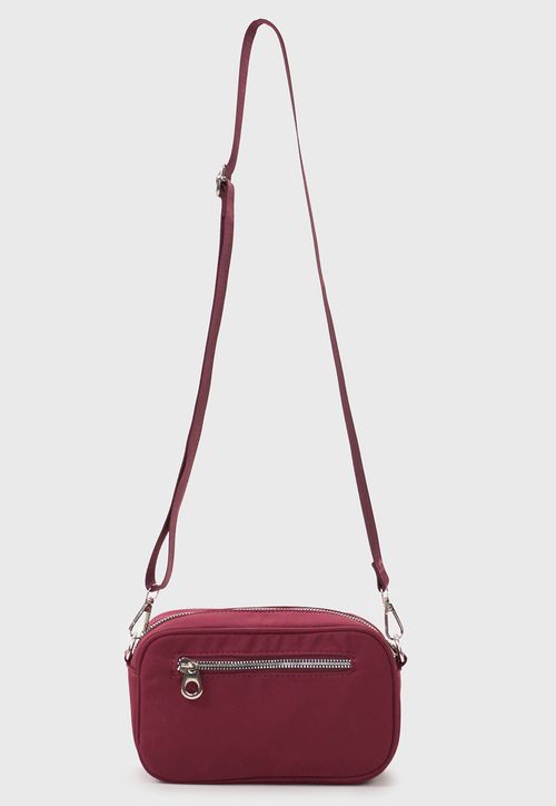 Bandolera Mujer Nylon color Burdeo