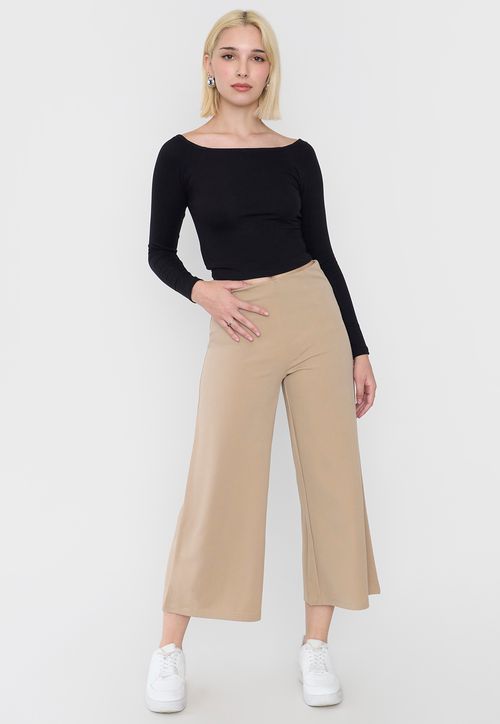 Pantalón Mujer Culotte Ecru