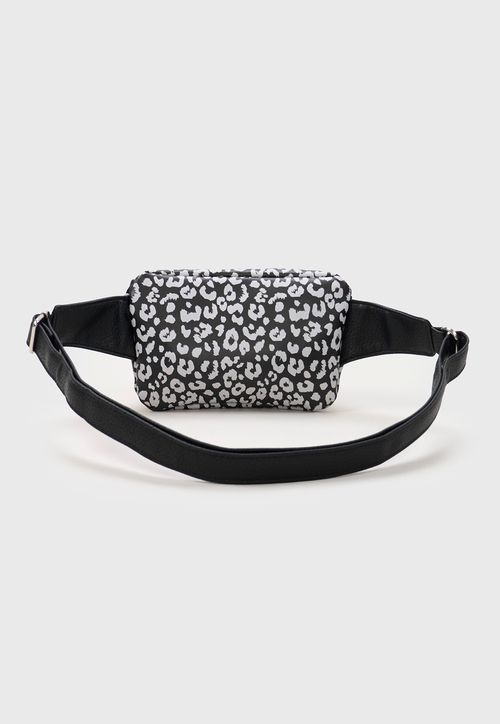 Banano Mujer Animal Print Negro