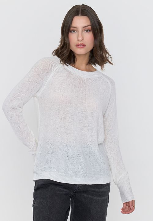 Tejido Mujer Cinta Gris Blanco