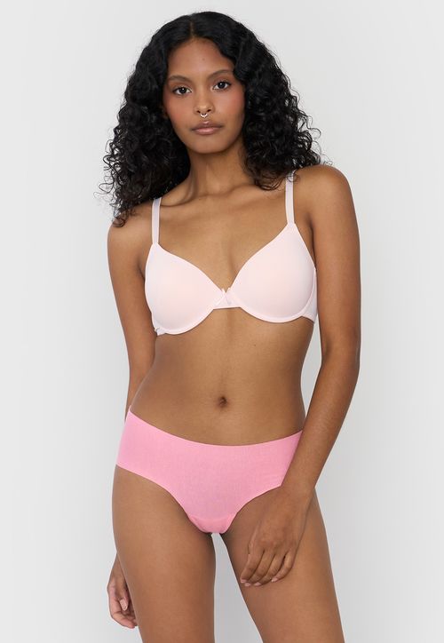 Pantaleta Mujer Cotton Color Coral