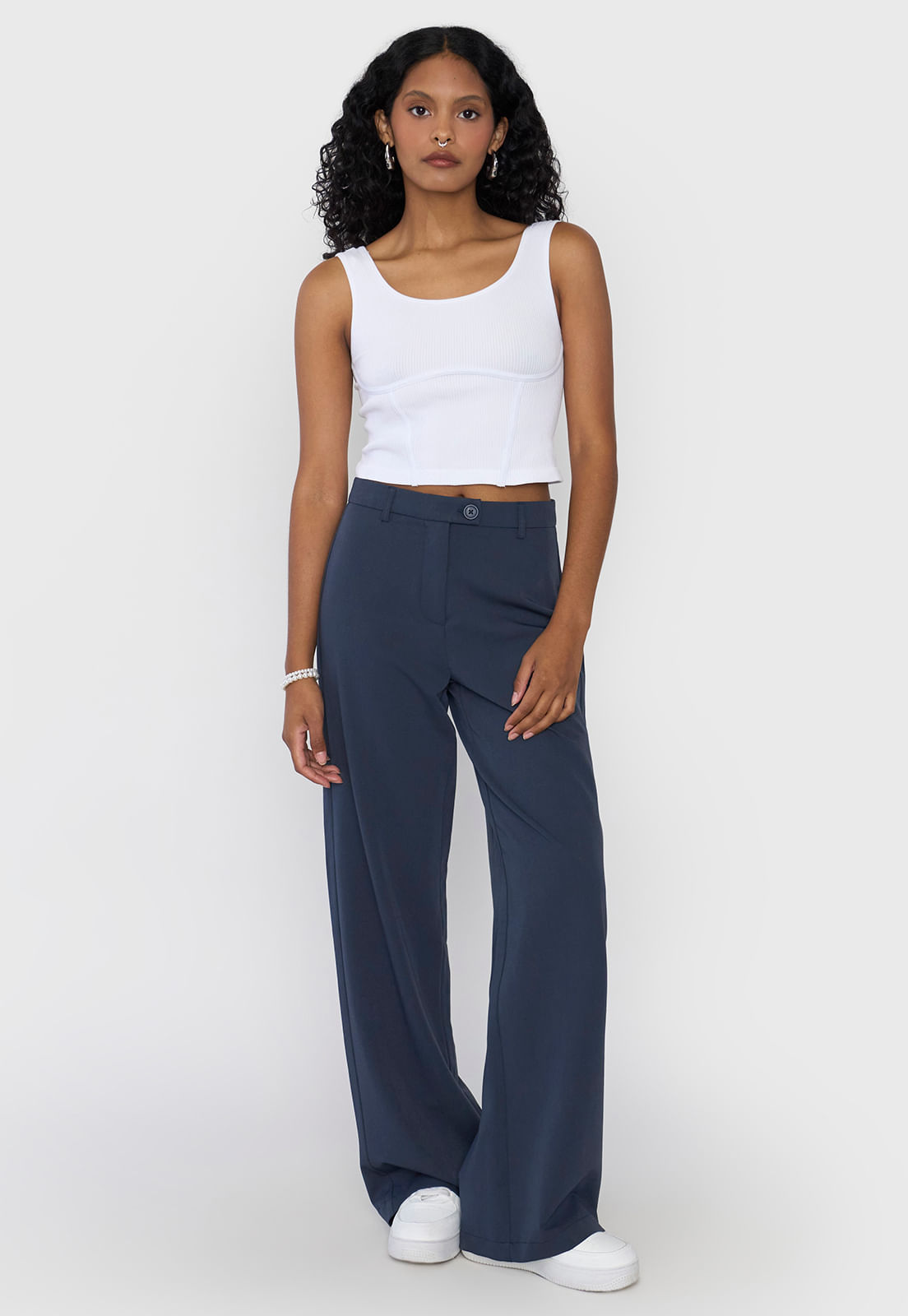 Pantalón Mujer Gris Sastrero