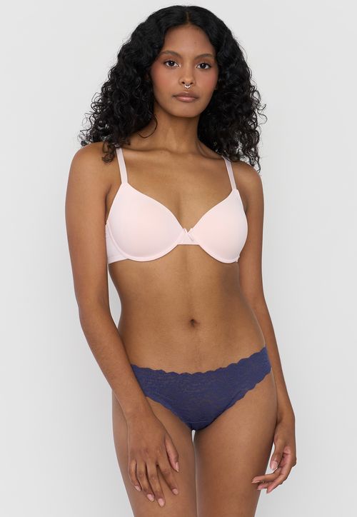 Calzón Mujer Bikini Encaje Color Azul