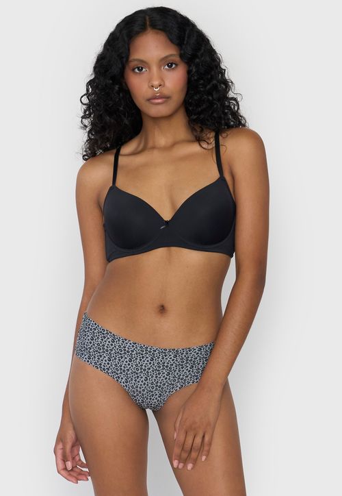 Pantaleta Mujer Cotton Gris Melange