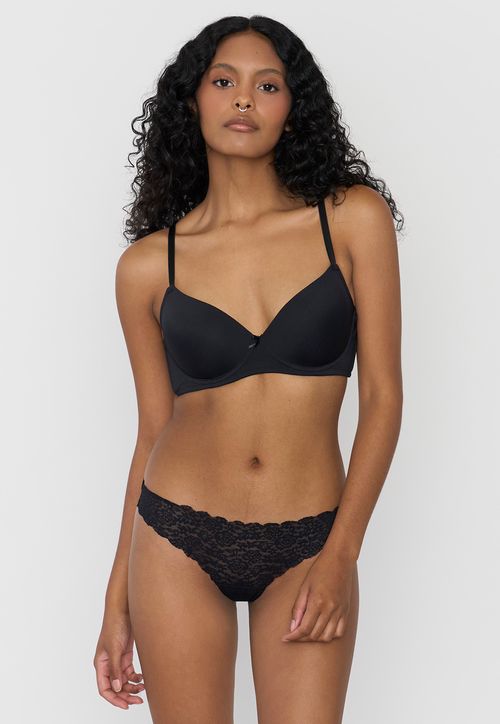Colaless Mujer Encaje Negro